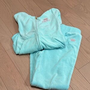 Juicy Couture Aqua Velour Set